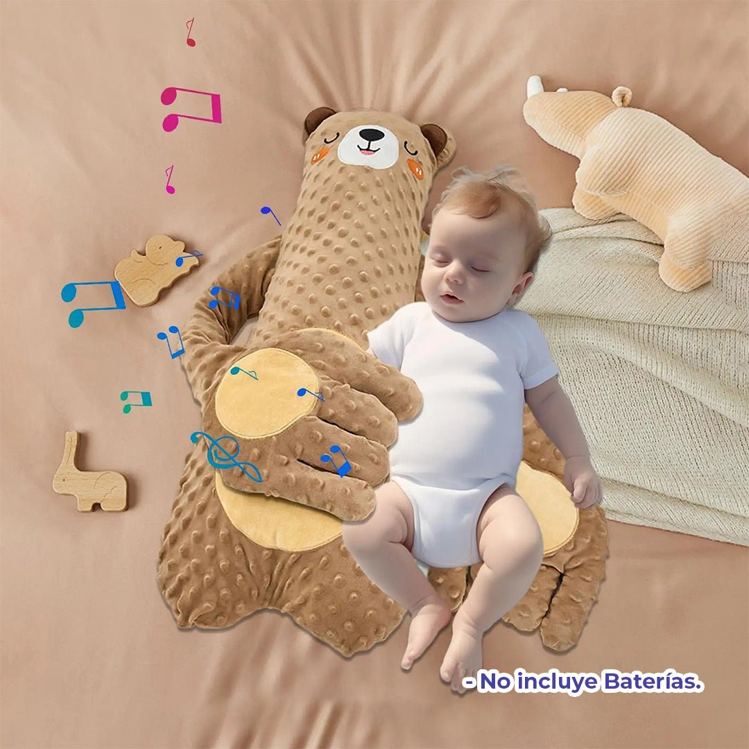 Peluche Arrullador 🐻| Muñeco para Dormir con Palmaditas