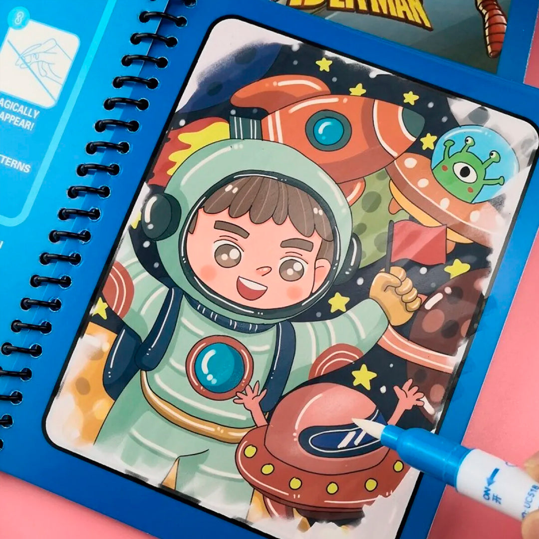 AQUA BOOK | Libro Magico Para Colorear Con Agua
