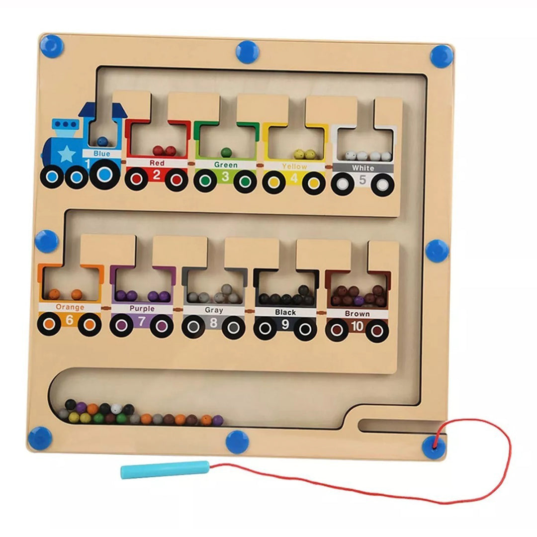 BALL-MAGNETIC 🧲 | Juego de Laberinto de Madera Montessori