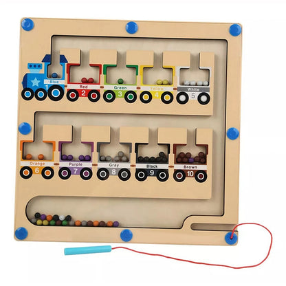 BALL-MAGNETIC 🧲 | Juego de Laberinto de Madera Montessori