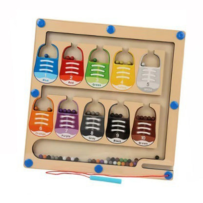 BALL-MAGNETIC 🧲 | Juego de Laberinto de Madera Montessori