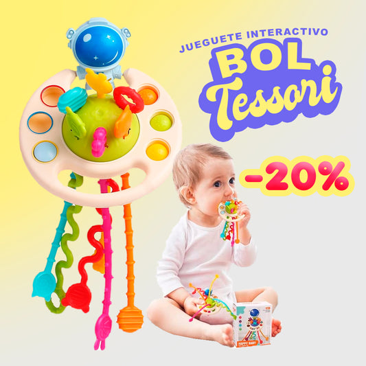 BOL-TESSORI 🐙 - Juguete Sensorial Montessori