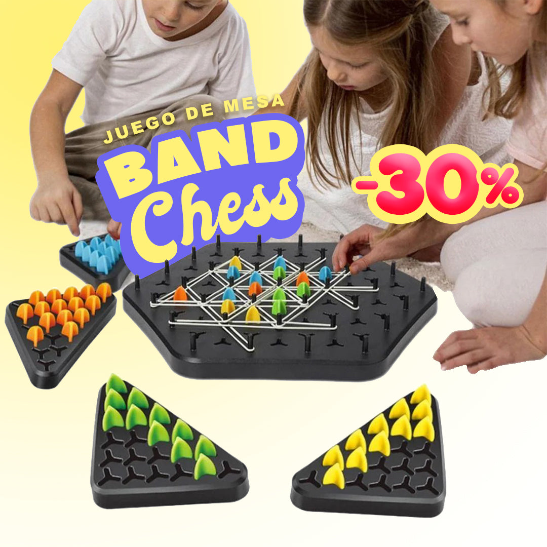 BAND-CHESS ♟️ - Juego de ajedrez triangular con banda de goma