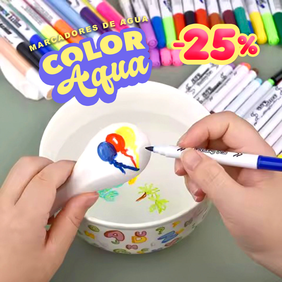 COLOR-AQUA 🎨 | Marcadores Figuras en Agua