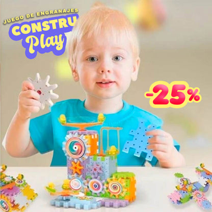 CONSTRU-PLAY ⚙️ | Juego Didáctico de Engranajes 97 Piezas