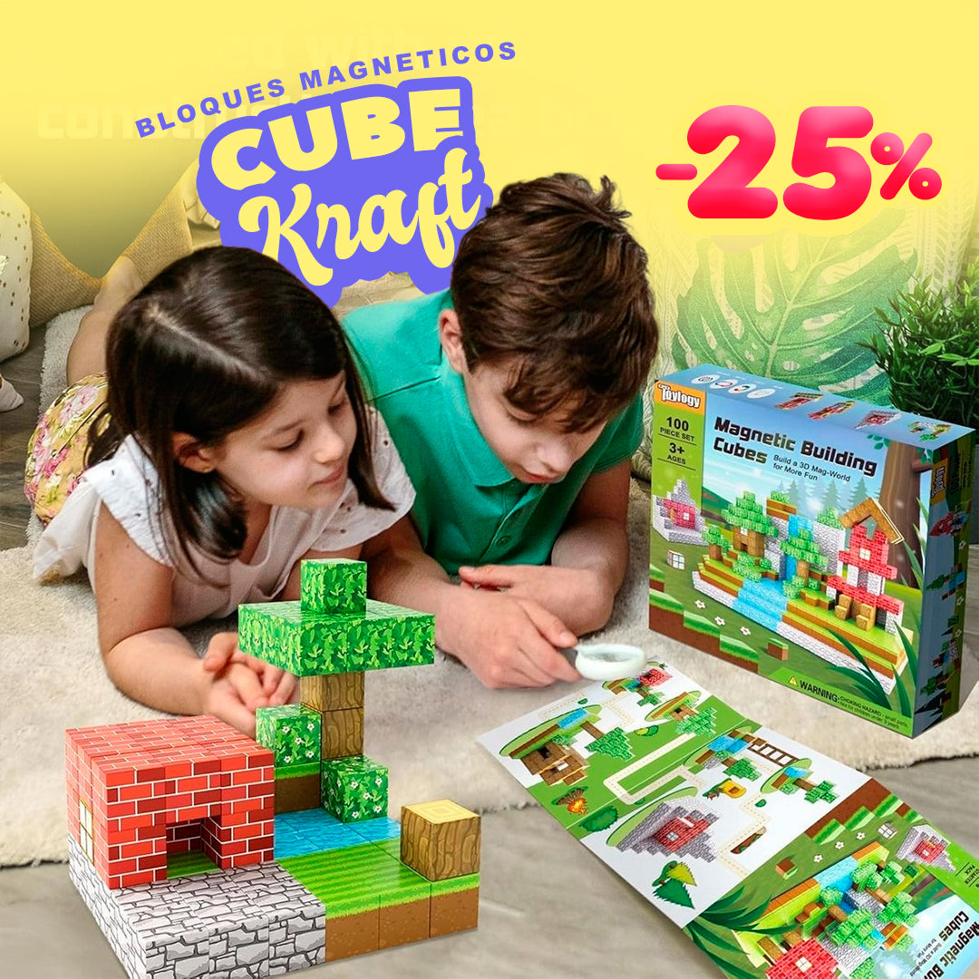 CUBE-KRAFT 🧲 | Set Cubos Magnéticos 75 Piezas