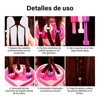 Cuikly 💇🏻‍♀️| Trenzadora de cabello para niñas