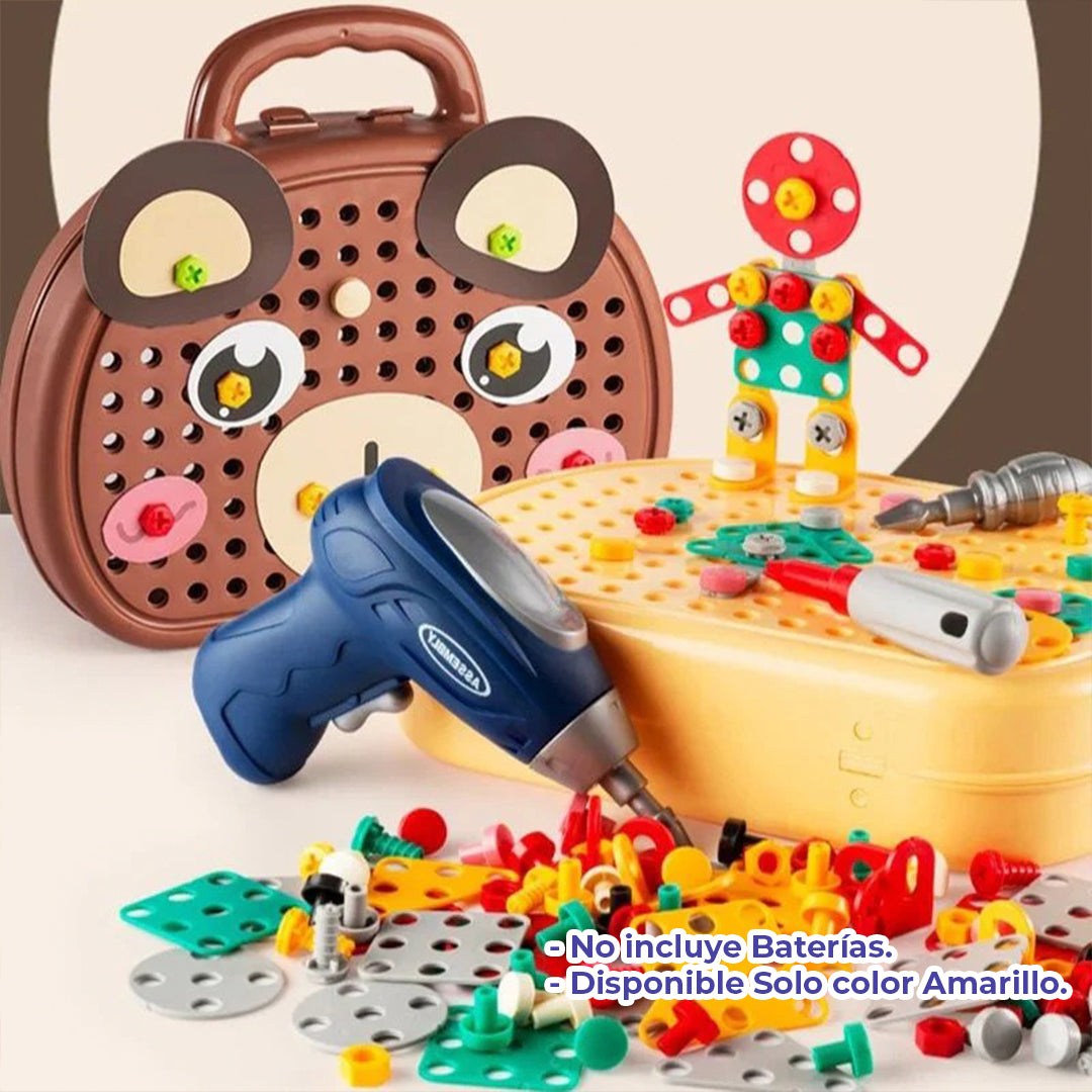 DIVER-TOOLS® | Juguete 2 en 1 Maleta y Juego de Herramientas.
