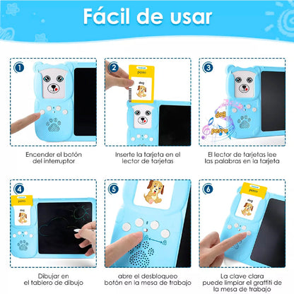 EDU-CARDS PRO 📒 | Tableta LCD con Tarjetas Audibles