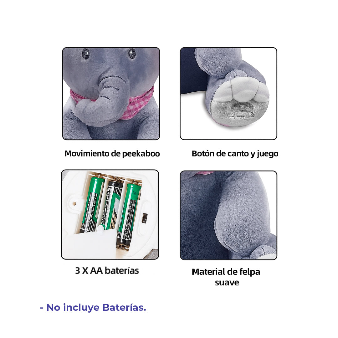 Escondi-Fante 🐘🫣 | Juguete Elefante Interactivo