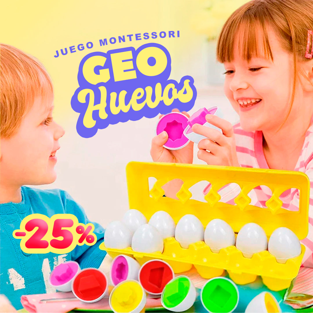 GEO-HUEVOS | Figuras Didácticas de Huevos tipo Montessori