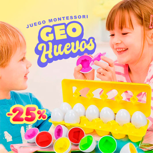 GEO-HUEVOS | Figuras Didácticas de Huevos tipo Montessori