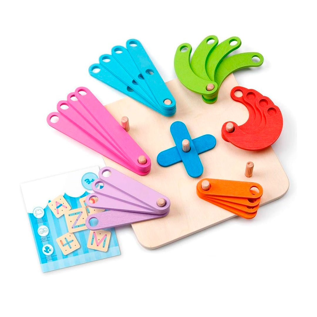 HAPPY-BOARD 1️⃣ | Tablero de aprendizaje creativo de letras, números y formas