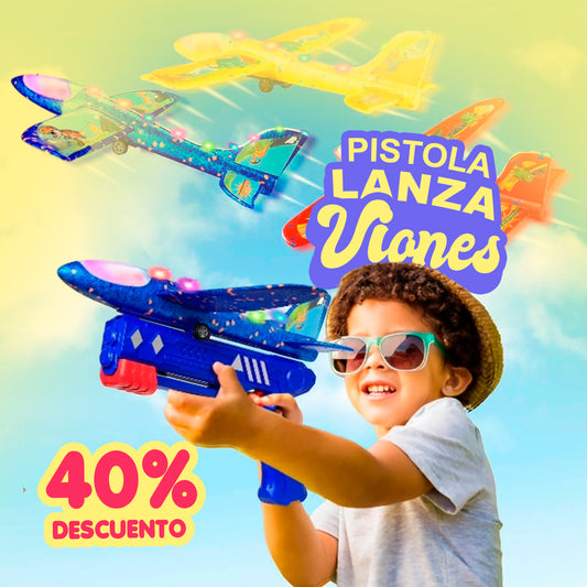 LANZAVIONES | Pistola de lanzamiento de aviones con luz led