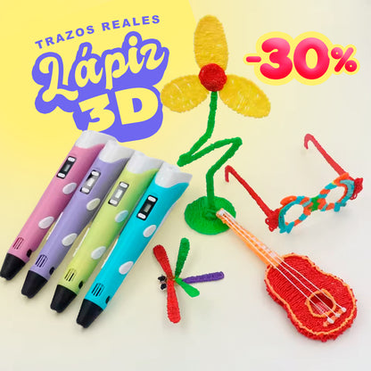 LAPIZ 3D 🖋️🎨| Tus trazos cobrarán vida