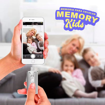MEMORY-KIDS 💽 | Guarda sus recuerdos (Memoria 64GB para Iphone, Android, Computador)