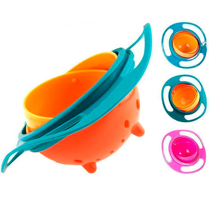 Plato Antiderrame 360° | Plato Giratorio Antiderrames Para Niños