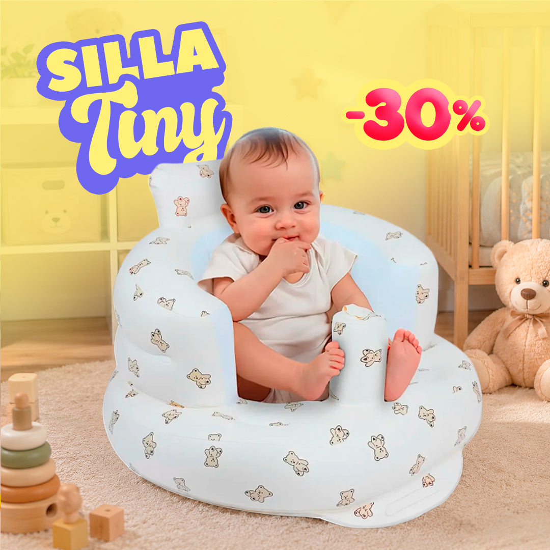 SILLA TINY 🪑| Sofá infantil Inflable para sentarse de forma segura y con apoyo