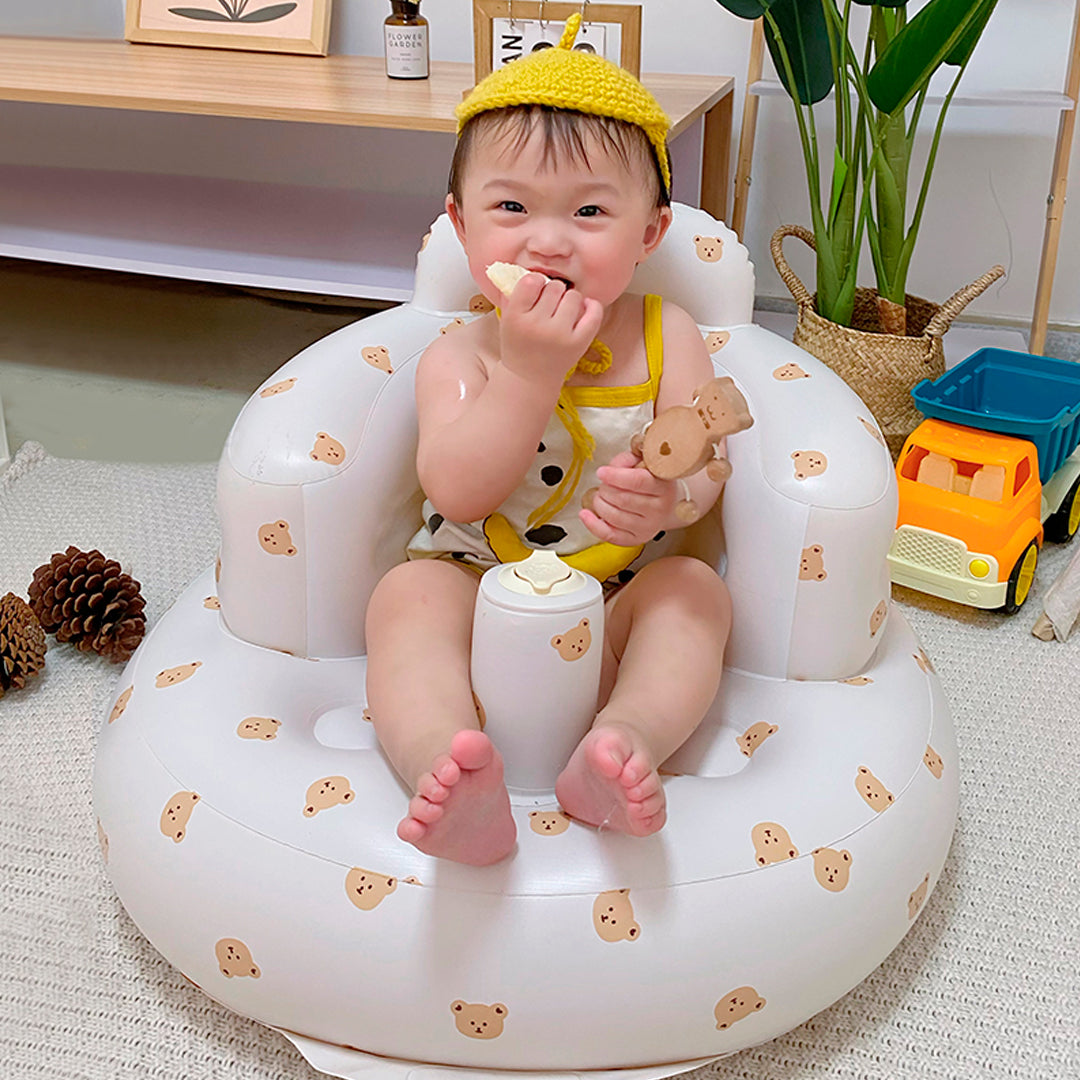 SILLA TINY 🪑| Sofá infantil Inflable para sentarse de forma segura y con apoyo