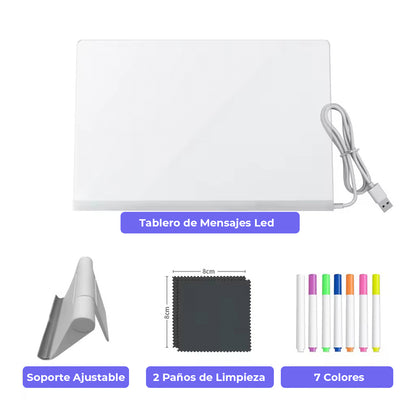 Tablero LED en Acrilico